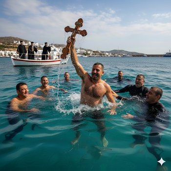 Epiphany in Greece: Why People Dive Into Freezing Water on January 6